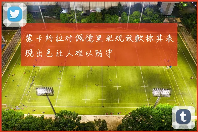 蒙卡约拉对佩德里犯规致歉称其表现出色让人难以防守